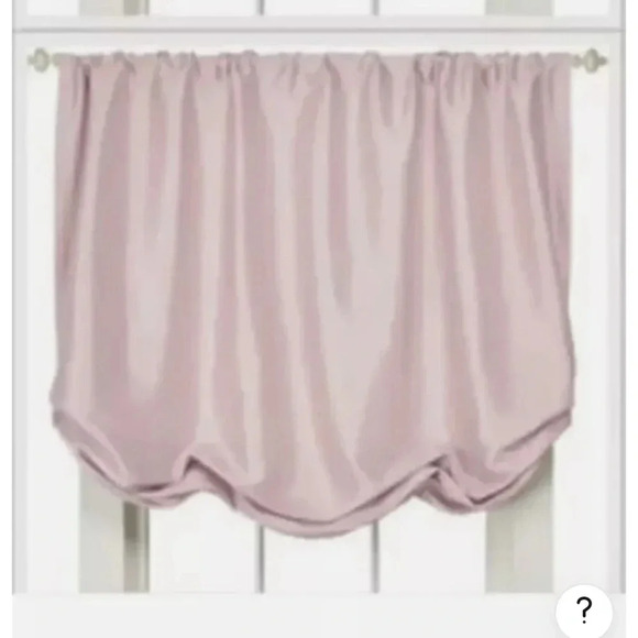 Simply Shabby Chic Balloon Valance Soft Pink Window Shade Faux Silk New curtains - Picture 1 of 8